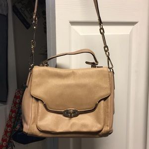 Beautiful Light Gold Coach Satchel purse